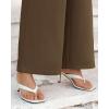 imageBTFBM Women High Waisted Wide Leg Pants Fall 2025 Business Casual Work Dress Pants Loose Office Palazzo Trousers PocketsCoffee