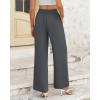 imageBTFBM Women High Waisted Wide Leg Pants Fall 2025 Business Casual Work Dress Pants Loose Office Palazzo Trousers PocketsDark Grey