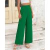 imageBTFBM Women High Waisted Wide Leg Pants Fall 2025 Business Casual Work Dress Pants Loose Office Palazzo Trousers PocketsGreen