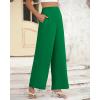 imageBTFBM Women High Waisted Wide Leg Pants Fall 2025 Business Casual Work Dress Pants Loose Office Palazzo Trousers PocketsGreen
