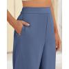 imageBTFBM Women High Waisted Wide Leg Pants Fall 2025 Business Casual Work Dress Pants Loose Office Palazzo Trousers PocketsGrey Blue