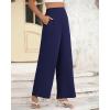 imageBTFBM Women High Waisted Wide Leg Pants Fall 2025 Business Casual Work Dress Pants Loose Office Palazzo Trousers PocketsNavy