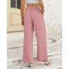 imageBTFBM Women High Waisted Wide Leg Pants Fall 2025 Business Casual Work Dress Pants Loose Office Palazzo Trousers PocketsPink