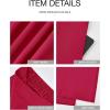 imageBTFBM Women High Waisted Wide Leg Pants Fall 2025 Business Casual Work Dress Pants Loose Office Palazzo Trousers PocketsRose Red