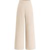 imageBTFBM Women High Waisted Wide Leg Pants Fall 2025 Business Casual Work Dress Pants Loose Office Palazzo Trousers PocketsBeige