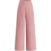 imageBTFBM Women High Waisted Wide Leg Pants Fall 2025 Business Casual Work Dress Pants Loose Office Palazzo Trousers PocketsPink