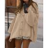 imageBTFBM Cardigan Sweaters for Women 2025 Fall Clothes Lantern Long Sleeve Button Open Front Chunky Knit Oversized SweaterApricot