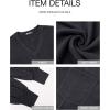 imageBTFBM Womens Fall Fashion 2025 Long Sleeve Shirts Casual V Neck Ribbed Knit Blouses Pullover Trendy Loose Fit Tunic TopsSolid Dark Grey