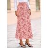 imageBTFBM Womens Floral Mesh Maxi Skirt Elastic High Waisted Boho Elegant Mermaid 2025 Summer Fall Long Skirts for WomenPink