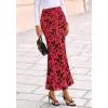 imageBTFBM Womens Floral Mesh Maxi Skirt Elastic High Waisted Boho Elegant Mermaid 2025 Summer Fall Long Skirts for WomenRed