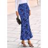 imageBTFBM Womens Floral Mesh Maxi Skirt Elastic High Waisted Boho Elegant Mermaid 2025 Summer Fall Long Skirts for WomenRoyal Blue