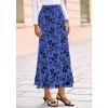 imageBTFBM Womens Floral Mesh Maxi Skirt Elastic High Waisted Boho Elegant Mermaid 2025 Summer Fall Long Skirts for WomenRoyal Blue