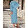 imageBTFBM Womens Mock Neck Satin Dress Summer Fall 2025 Long Sleeve High Waist Formal Wedding Party Maxi Cocktail DressesLight Blue