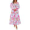 Floral Light Blue Pink