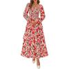 Floral Orange Pink Red