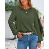 imageBTFBM Sweaters for Women 2025 Early Fall Fashion Crewneck Long Sleeve Ribbed Knit Oversized Pullover Casual Loose TopsArmy Green