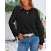 imageBTFBM Sweaters for Women 2025 Early Fall Fashion Crewneck Long Sleeve Ribbed Knit Oversized Pullover Casual Loose TopsBlack