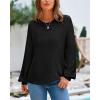 imageBTFBM Sweaters for Women 2025 Early Fall Fashion Crewneck Long Sleeve Ribbed Knit Oversized Pullover Casual Loose TopsBlack