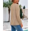 imageBTFBM Sweaters for Women 2025 Early Fall Fashion Crewneck Long Sleeve Ribbed Knit Oversized Pullover Casual Loose TopsKhaki