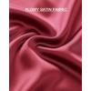 imageBTFBM 2025 Womens Summer Fall Long Satin Skirt Silk Elegant High Waist Cocktail Party Wedding Flowy ALine Midi SkirtsBean Paste Pink