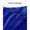 imageBTFBM 2025 Womens Summer Fall Long Satin Skirt Silk Elegant High Waist Cocktail Party Wedding Flowy ALine Midi SkirtsRoyal Blue