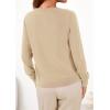 imageBTFBM Cardigan Sweaters for Women Cashmere Sweater Lightweight Button Down Casual Knit Shrugs Tops Early Fall FashionApricot