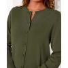 imageBTFBM Cardigan Sweaters for Women Cashmere Sweater Lightweight Button Down Casual Knit Shrugs Tops Early Fall FashionArmy Green