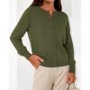 imageBTFBM Cardigan Sweaters for Women Cashmere Sweater Lightweight Button Down Casual Knit Shrugs Tops Early Fall FashionArmy Green