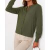 imageBTFBM Cardigan Sweaters for Women Cashmere Sweater Lightweight Button Down Casual Knit Shrugs Tops Early Fall FashionArmy Green