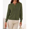 imageBTFBM Cardigan Sweaters for Women Cashmere Sweater Lightweight Button Down Casual Knit Shrugs Tops Early Fall FashionArmy Green