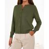 imageBTFBM Cardigan Sweaters for Women Cashmere Sweater Lightweight Button Down Casual Knit Shrugs Tops Early Fall FashionArmy Green
