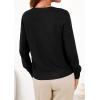 imageBTFBM Cardigan Sweaters for Women Cashmere Sweater Lightweight Button Down Casual Knit Shrugs Tops Early Fall FashionBlack