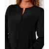 imageBTFBM Cardigan Sweaters for Women Cashmere Sweater Lightweight Button Down Casual Knit Shrugs Tops Early Fall FashionBlack