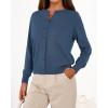 imageBTFBM Cardigan Sweaters for Women Cashmere Sweater Lightweight Button Down Casual Knit Shrugs Tops Early Fall FashionDark Blue