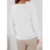 imageBTFBM Cardigan Sweaters for Women Cashmere Sweater Lightweight Button Down Casual Knit Shrugs Tops Early Fall FashionWhite