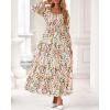imageBTFBM Fall Dresses for Women 2025 Long Sleeve Boho Floral Empire Waist Square Neck Casual Flowy Wedding Guest Maxi DressFloral Apricot Multi