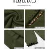 imageBTFBM Womens Sweaters Fall Winter Clothes 2025 Long Sleeve Button Down Ruffle Crew Neck Casual Knitted Pullover TopsOlive Green