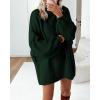 imageBTFBM Sweaters for Women Fall 2025 Long Sleeve Mock Neck Cable Knit Oversized Sweater Pullover Tops Thick Winter ClothesDark Green