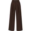 imageBTFBM Women High Waist Palazzo Pants Fall 2025 Casual Wide Leg Trousers Loose Work Office Business Suit Pant PocketsDark Brown