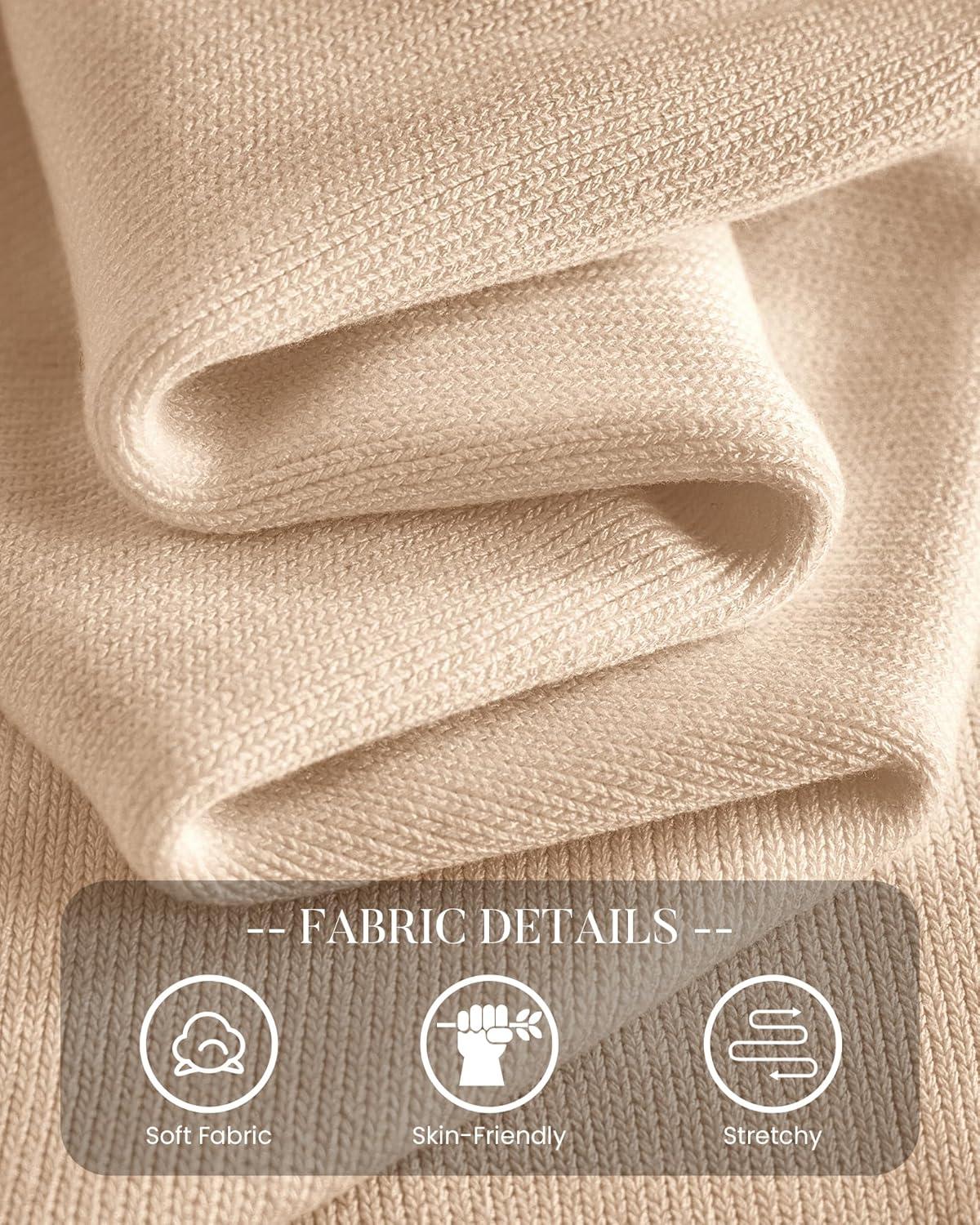 imageBTFBM Oversized Sweaters for Women 2025 Fall Casual Fashion Long Sleeve Tops Ribbed Knit Basic Pullover Winter ClothingApricot