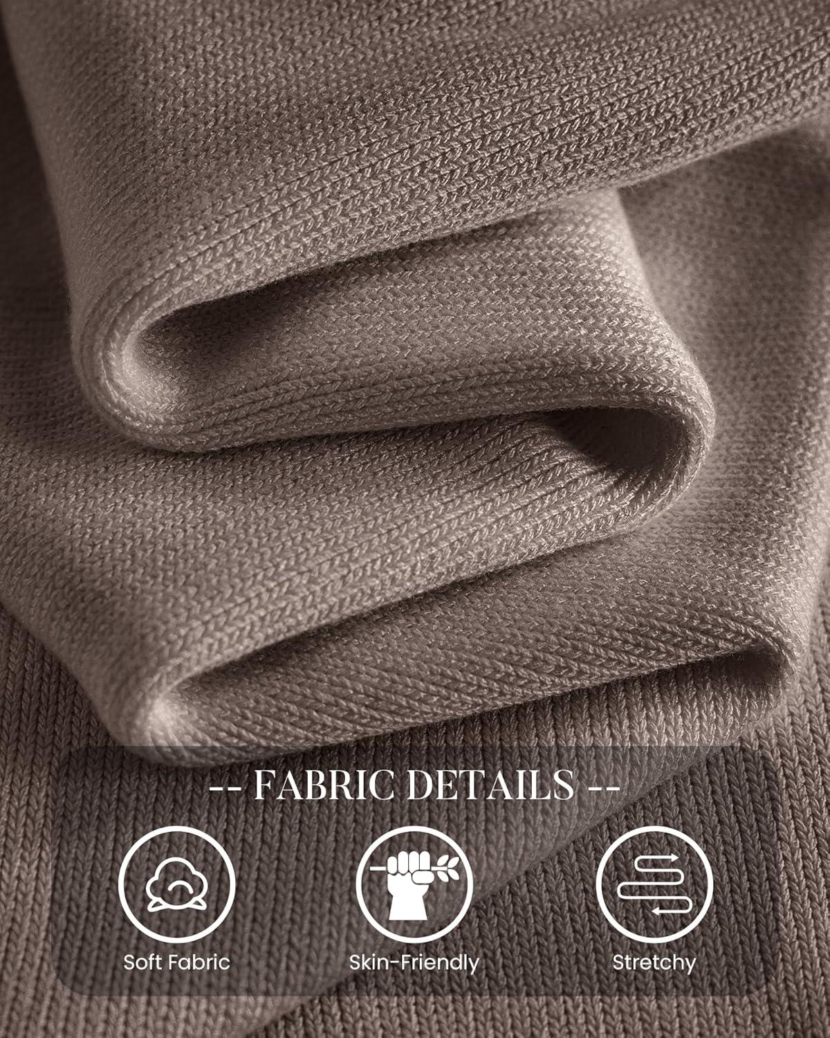 imageBTFBM Oversized Sweaters for Women 2025 Fall Casual Fashion Long Sleeve Tops Ribbed Knit Basic Pullover Winter ClothingApricot Khaki