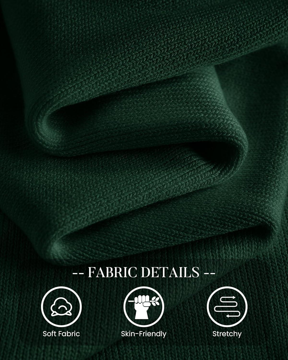 imageBTFBM Oversized Sweaters for Women 2025 Fall Casual Fashion Long Sleeve Tops Ribbed Knit Basic Pullover Winter ClothingDark Green