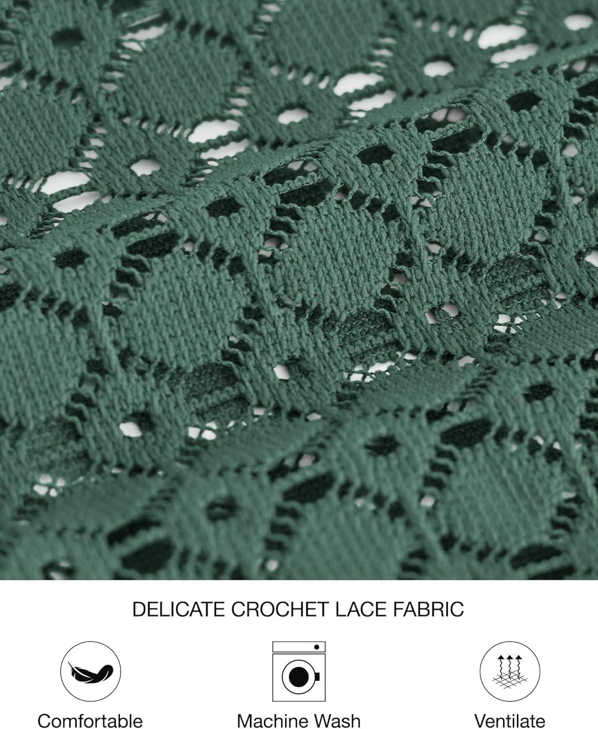 imageBTFBM Womens Long Sleeve Shirts Dressy Lace Fall Tops 2025 Trendy Business Casual TShirts Cute Work Outfits BlousesDark Green