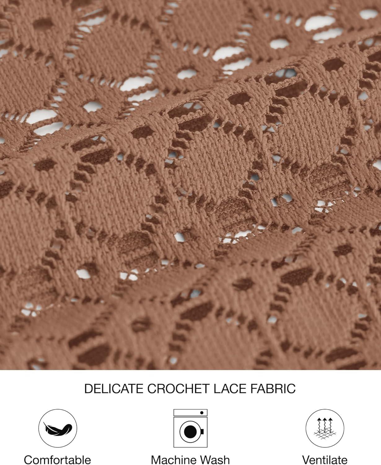 imageBTFBM Womens Long Sleeve Shirts Dressy Lace Fall Tops 2025 Trendy Business Casual TShirts Cute Work Outfits BlousesLight Brown