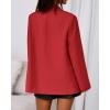 imageBTFBM Blazers for Women 2025 Fall Business Casual Clothes Open Front Oversized Winter Coats Work Office Suit JacketsRed
