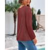 imageBTFBM Oversized Sweaters for Women 2025 Fall Casual Fashion Long Sleeve Tops Ribbed Knit Basic Pullover Winter ClothingMaroon
