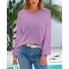 imageBTFBM Oversized Sweaters for Women 2025 Fall Casual Fashion Long Sleeve Tops Ribbed Knit Basic Pullover Winter ClothingPurple