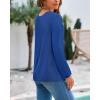 imageBTFBM Oversized Sweaters for Women 2025 Fall Casual Fashion Long Sleeve Tops Ribbed Knit Basic Pullover Winter ClothingRoyal Blue
