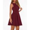imageBTFBM Spring Dresses for Women 2026 Elegant Classy A Line Casual Graduation Business Work Party Cocktail Short DressBurgundy