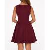 imageBTFBM Spring Dresses for Women 2026 Elegant Classy A Line Casual Graduation Business Work Party Cocktail Short DressBurgundy